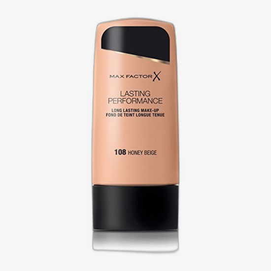 Max Factor Lasting Performance jumestuskreem (108 Honey Beige) õhulises, minimalistlikus kujunduses