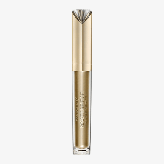 Elegant Rich Black Mascara close-up highlighting brush and defined lashes