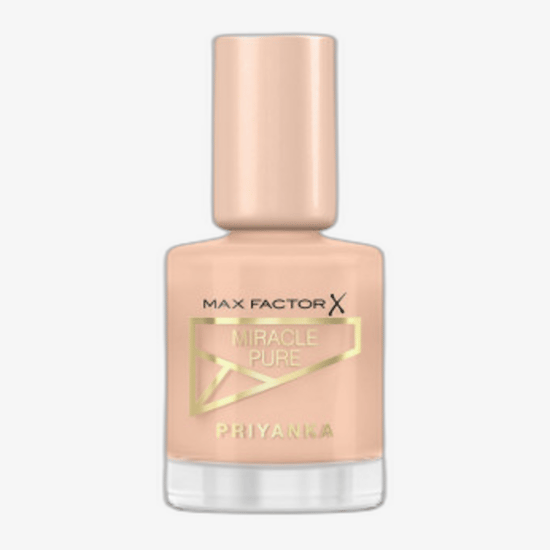 Max Factor Miracle Pure Priyanka küünelaki 216 Vanilla Spice lähedalt, siidine ja särav toon