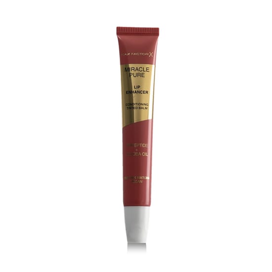 Max Factor Miracle Pure Lip Enhancer roosa matcha toonis, lähedalt vaadatuna