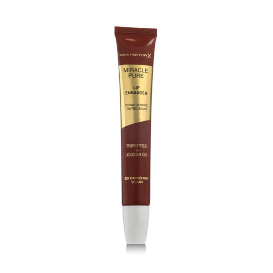 Max Factor Miracle Pure toonitud huulepalsam 020 Cacao Nibs detaili vaade