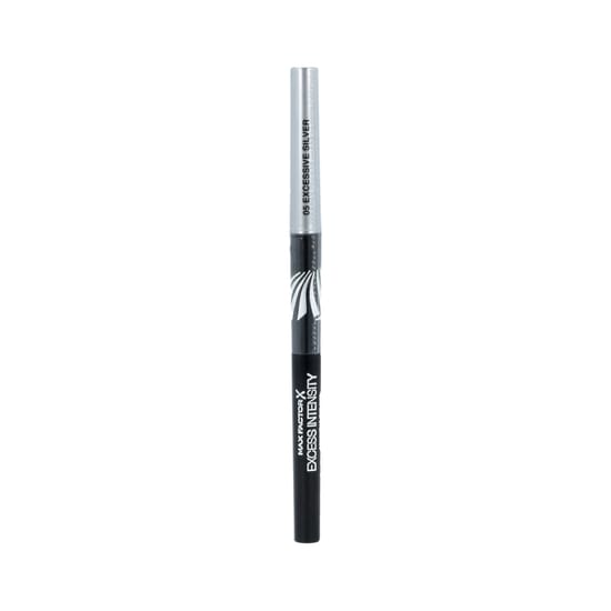 Крупный план карандаша для глаз Max Factor Excess Intensity Longwear оттенка серебристого (05 Silver)