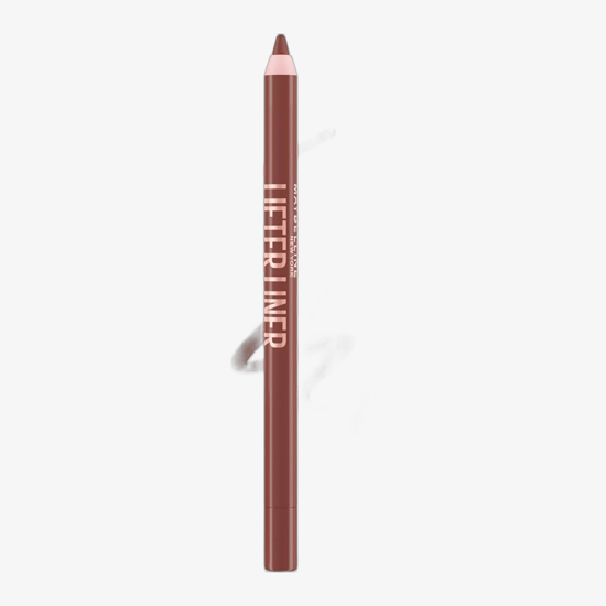 Close-up of maybelline lifter liner lip liner in shade 02 lets bounce