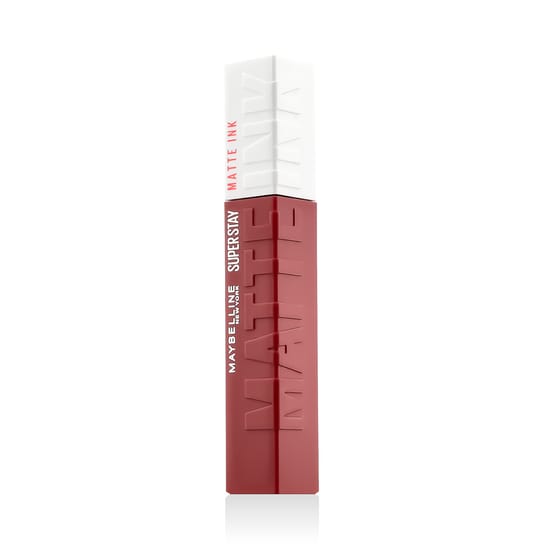 Close-up of Maybelline Superstay Matte Ink (80 Ruler) bottle