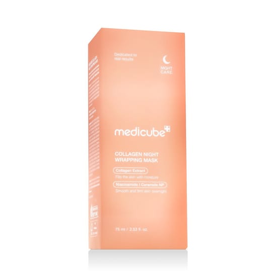 Medicube collagen night wrapping mask in a 75 ml jar