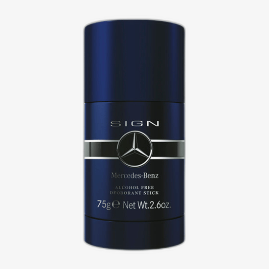 Mercedes-Benz Sign parfümeeritud deosticki pakendi lähivõte