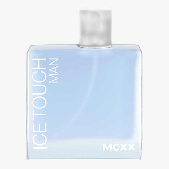 Mexx ice touch edt parfüümi pudel heledal taustal