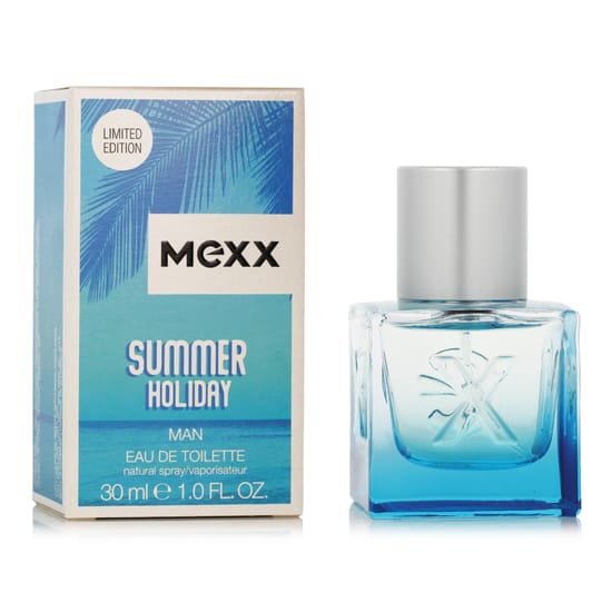 Флакон Mexx Summer Holiday Man EDT на белом фоне