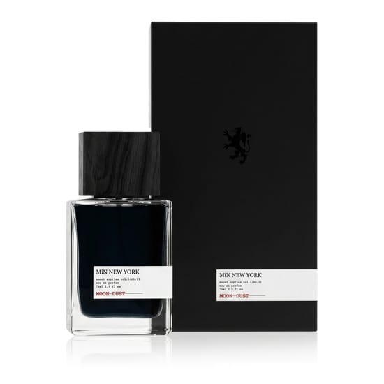 Original packaging of MiN New York Moon Dust EDP Elegant bottle of MiN New York Moon Dust EDP