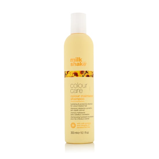 Упаковка шампуня Milk Shake Colour Care для окрашенных волос Флакон шампуня Milk Shake Colour Care для поддержания цвета волос