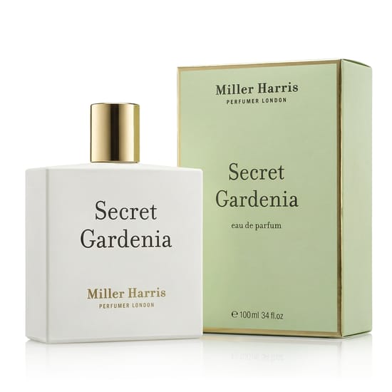Originaalpakend Miller Harris Secret Gardenia EDP Miller Harris Secret Gardenia EDP pudel lähedalt