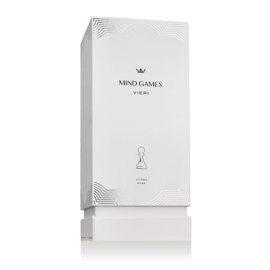 Close-up of Mind Games Vieri EP perfume bottle