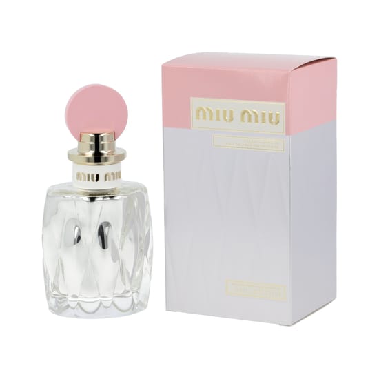 Close-up of Miu Miu Fleur D'Argent perfume bottle