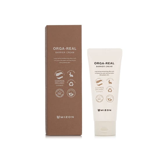 Mizon orga-real barrier cream 100 ml packaging