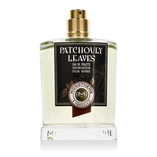 Bottle of Monotheme Venezia Patchouly Leaves Eau De Toilette, minimalist design