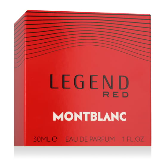 Close-up of Mont Blanc Legend Red EDP bottle