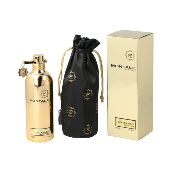 Elegant bottle of Montale Paris Golden Oud EDP