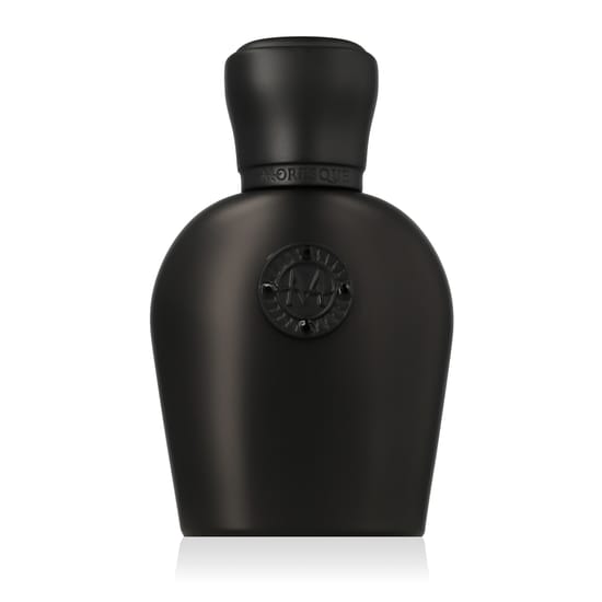 Original packaging of Moresque Byron EDP perfume Close-up of Moresque Byron EDP perfume bottle