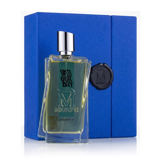Оригинальная упаковка Morph Antigua Bay EDP Intense Бутылка Morph Antigua Bay EDP Intense крупным планом