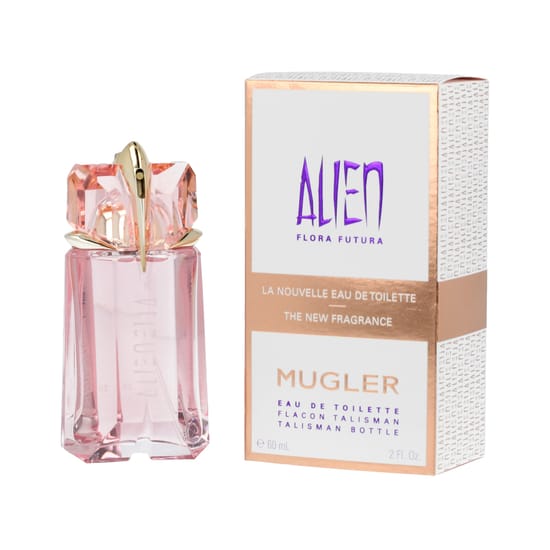 Mugler Alien Flora Futura EDT pudel lähedalt