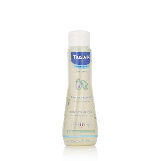Gentle mustela bébé shampoo bottle for babies
