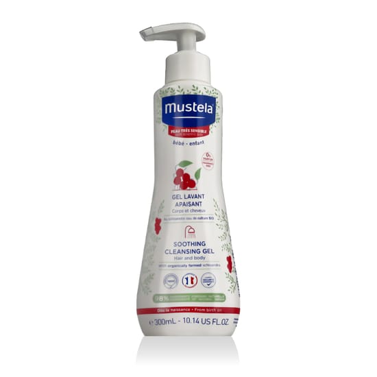 Gentle Mustela Bébé Soothing Cleansing Gel Bottle