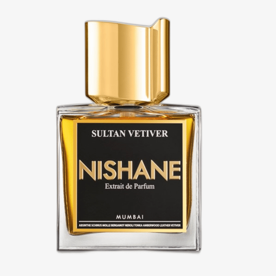 Крупный план флакона аромата Nishane Sultan Vetiver EP