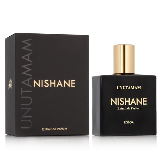 Close-up of Nishane Unutamam EP perfume bottle