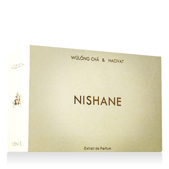 Elegant packaging of Nishane Wülóng Chá and Hacivat fragrances