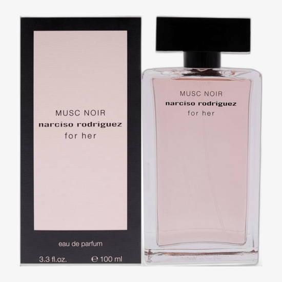 Бутылка Narciso Rodriguez Musc Noir For Her EDP крупным планом
