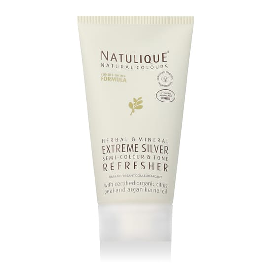 Bottle of natulique natural colours extreme silver refresher