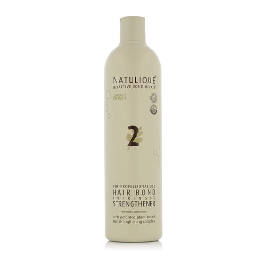 Natulique 2 hair bond strengthener bottle close-up