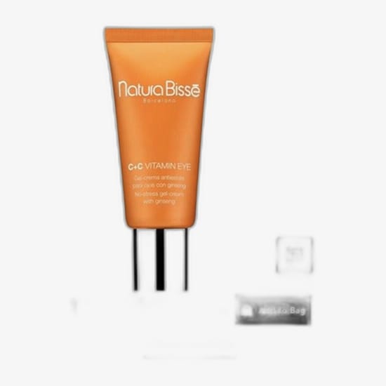 Natura Bissé C+C Vitamin Eye Gel-Cream originaalpakendis Natura Bissé C+C Vitamin Eye Gel-Cream ginsengiga lähedalt
