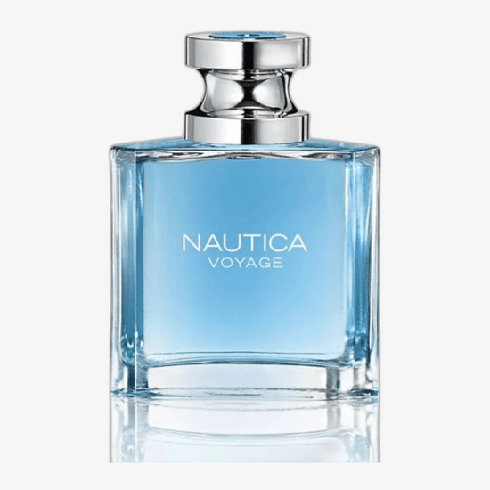 упаковка тестера Nautica Voyage EDT бутылка спрея Nautica Voyage EDT крупным планом