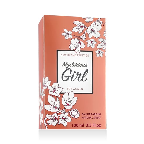 Elegant bottle showcasing New Brand Perfumes Prestige Mysterious Girl EDP