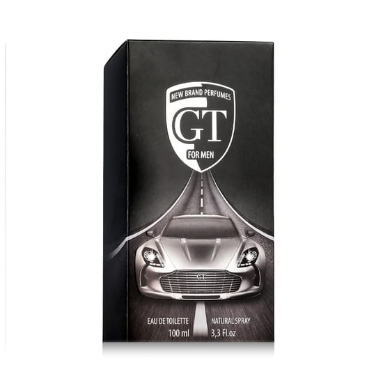 New Brand Perfumes GT EDT pudel minimalistliku disainiga, erinevad vaatenurgad, kerge ja puhas stiil