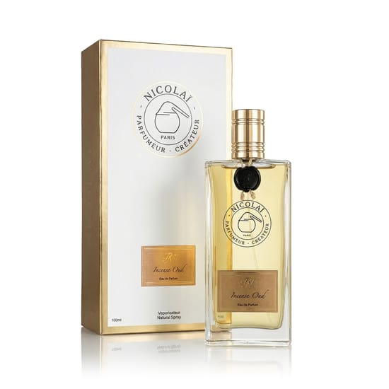 Nicolai Parfumeur Createur Incense Oud EDP original design Nicolai Parfumeur Createur Incense Oud EDP bottle exuding sophisticated aroma