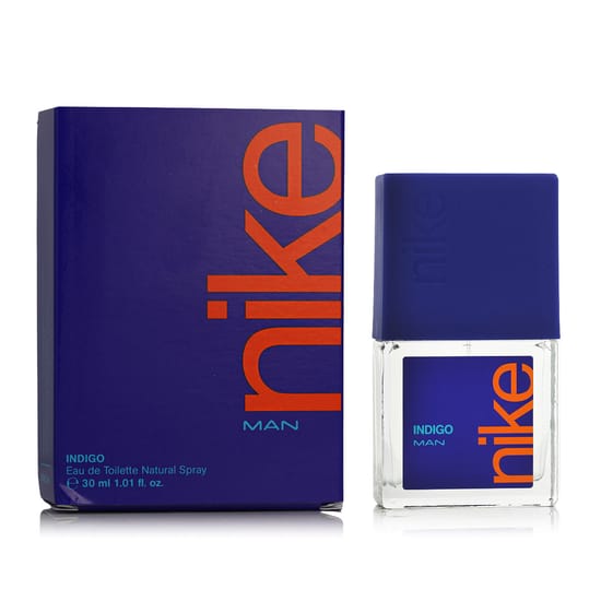 Bottle of Nike Indigo Man EDT in a stylish design
