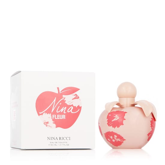 Bottle of Nina Ricci Nina Fleur EDT in floral design