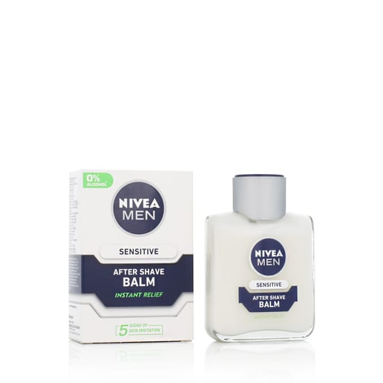 Nivea men sensitive after shave balm packaging Nivea men sensitive instant relief after shave balm bottle