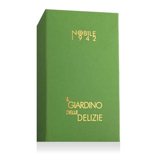 Nobile 1942 Il Giardino Delle Delizie Parfum – original packaging Sophisticated bottle of Nobile 1942 Il Giardino Delle Delizie Parfum with a minimalist design
