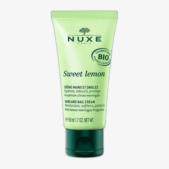 Moisturizing hand cream Nuxe Sweet Lemon in packaging