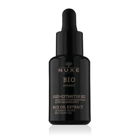Nuxe bio organic rice oil extract packaging Nuxe bio organic rice oil extract ultimate night recovery oil bottle