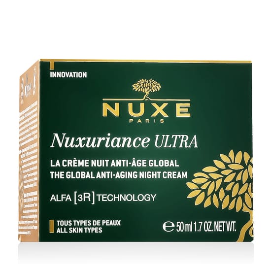 Nuxe Nuxuriance Ultra globaalne vananemisvastane öökreem elegantses purgis