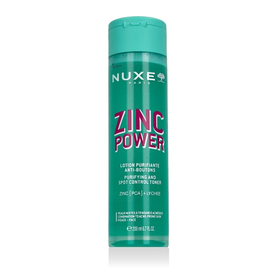 Nuxe Zinc Power puhastava ja plekikontrolli toniku pudel