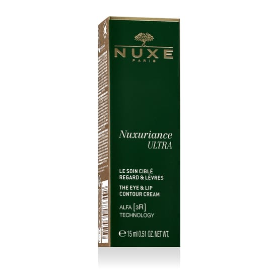 Nuxe Nuxuriance Ultra silmade ja huulte kontuurikreemi pakend Lähivõte Nuxe Nuxuriance Ultra silmade ja huulte kontuurikreemist