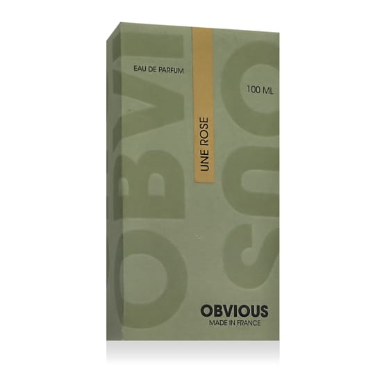 Originaalne Obvious Une Rose EDP lõhnapakend Obvious Une Rose EDP pudeli lähivaade
