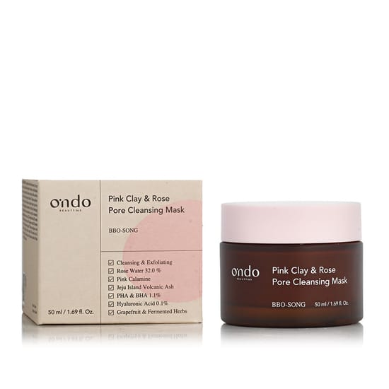 Ondo Beauty 36.5 BBO-SONG Pink Clay & Rose Pore Cleansing Mask