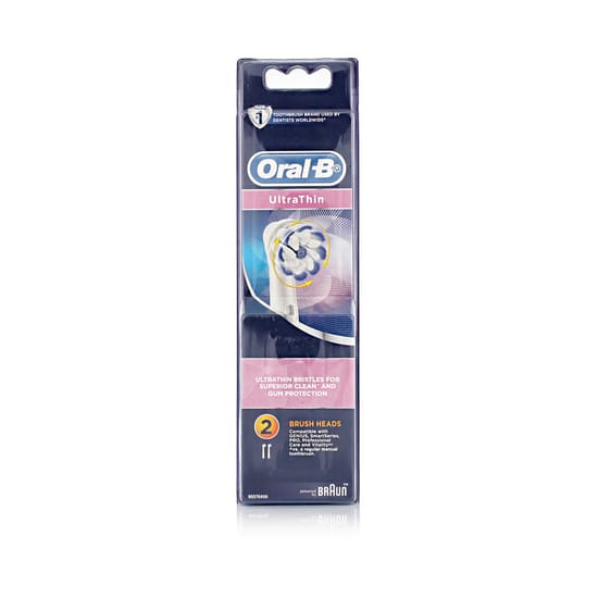 Oral B 3D UltraThin harjapeade pakendi lähivõte