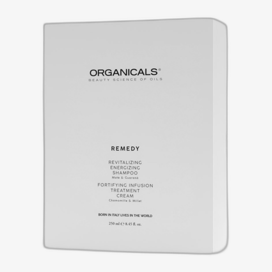 Флакон шампуня Organicals® Remedy revitaliziruyushchiy i energiziruyushchiy